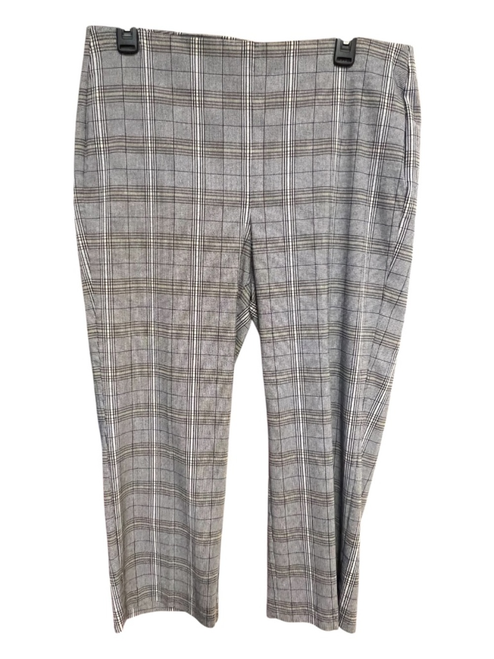 EUC Chico’s So Slimming Brigitte Windowpane Crop Pants | Size 2 (L)